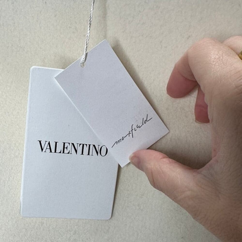 NWT Valentino Cream & Black Wool Cashmere Blend Cape 44 / 8 - Picture 6 of 16